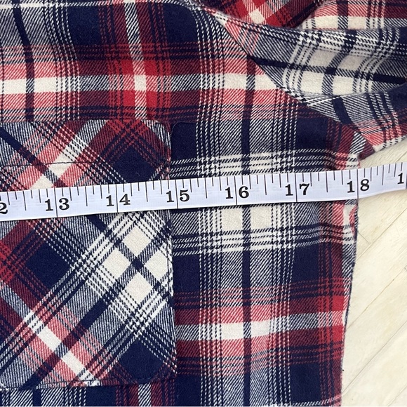 Olive & Oak 100% Cotton Flannel Plaid Button Down Shirt size Small - Picture 9 of 10